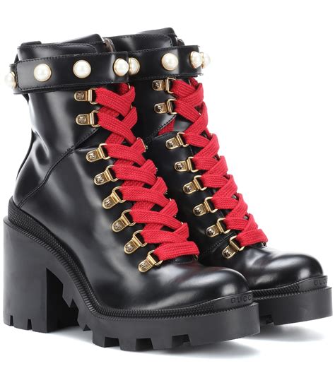 gucci leather ankle boot with belt dupe|gucci embellished leather ankle boots.